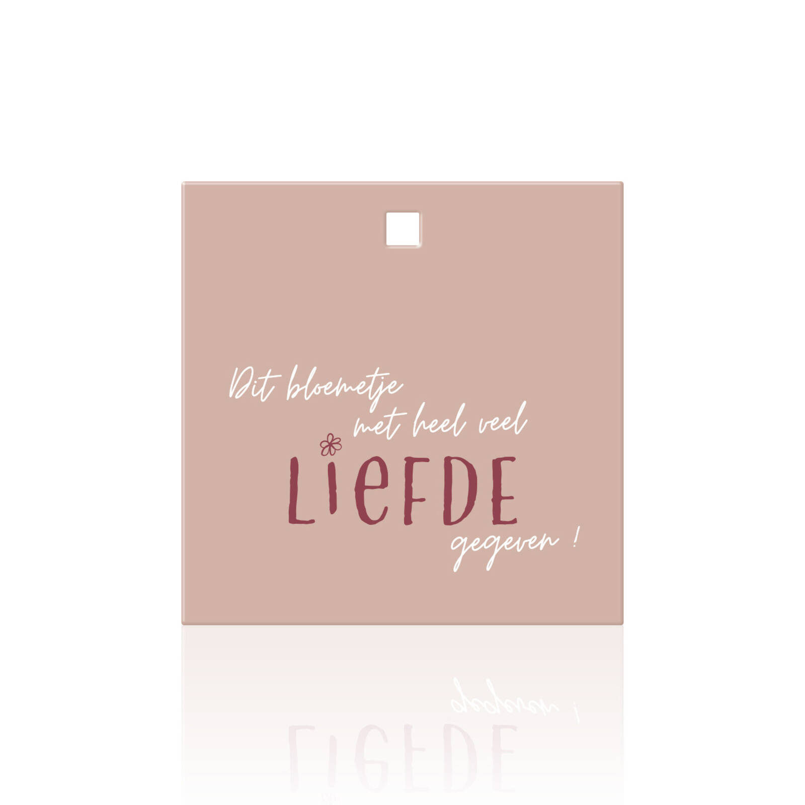 Carte carrée: Ce petit fleur donné avec amour