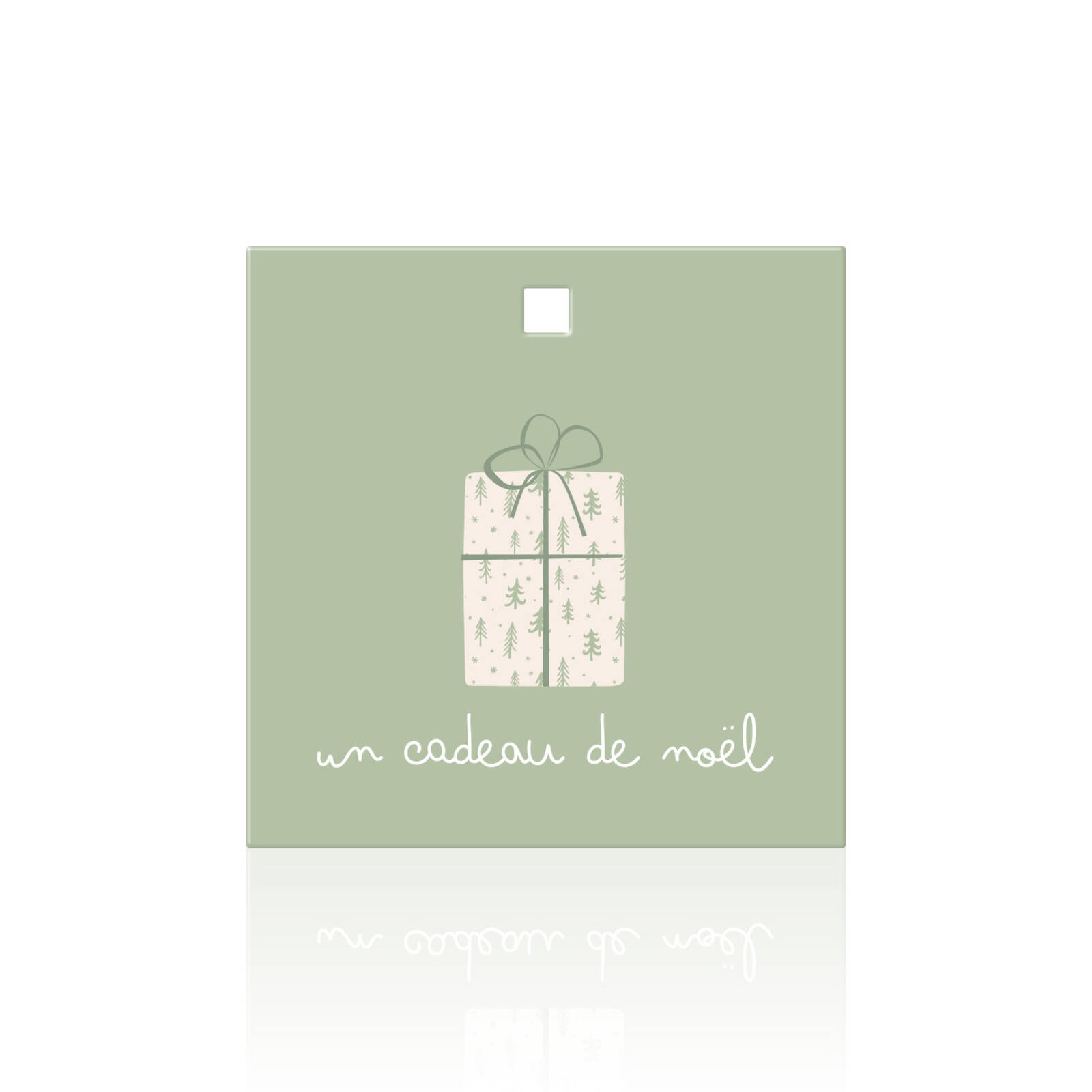 Un cadeau de Noël - Cartes carrées