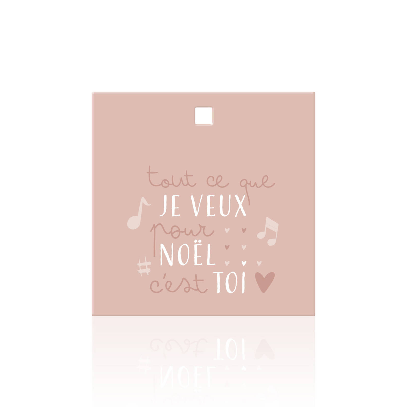 Carte carrée Tout ce que je veux pour Noël