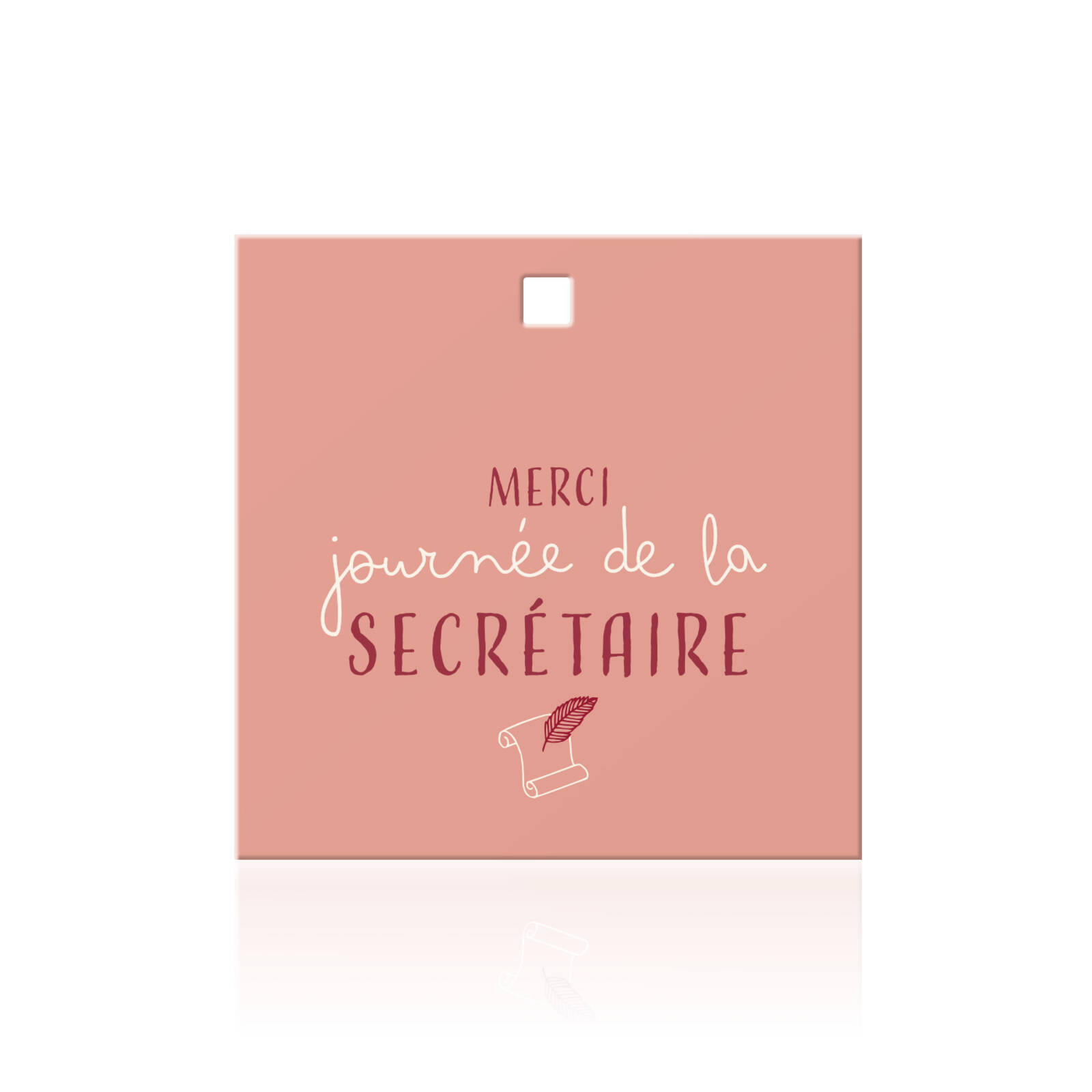 Carte carrée Journée de la secrétaire
