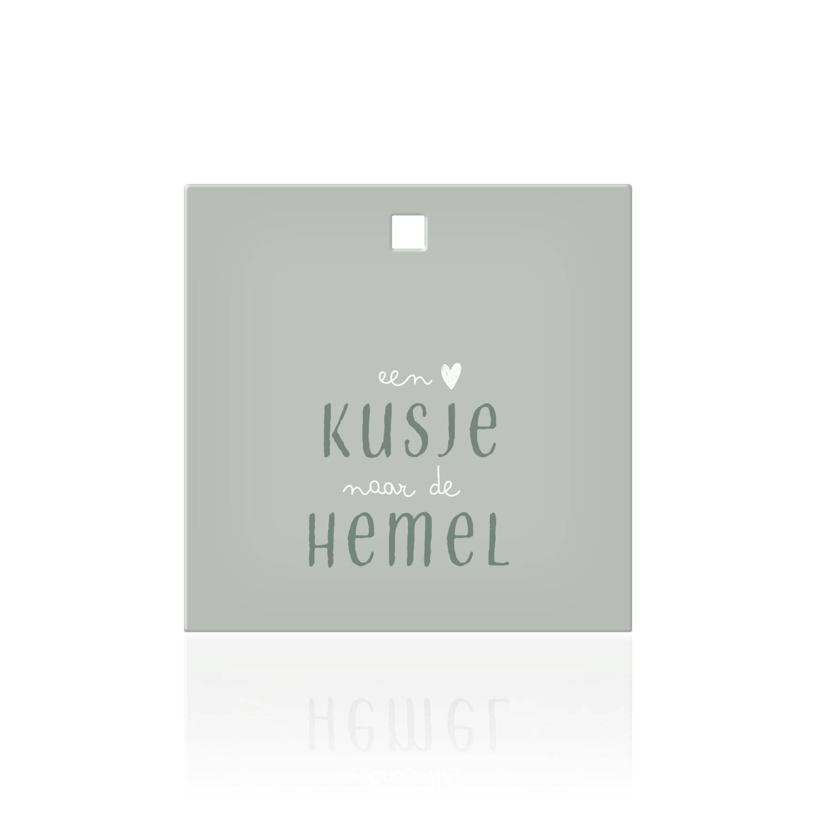 Un bisou vers le ciel - Carte carrée