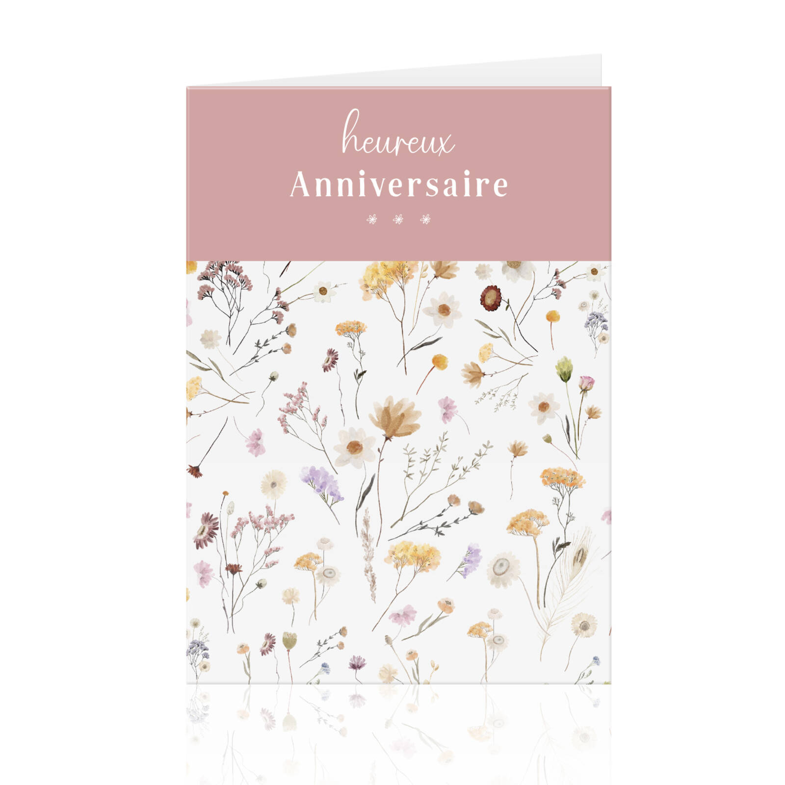 Heureux Anniversaire - Cartes de vœux par 10