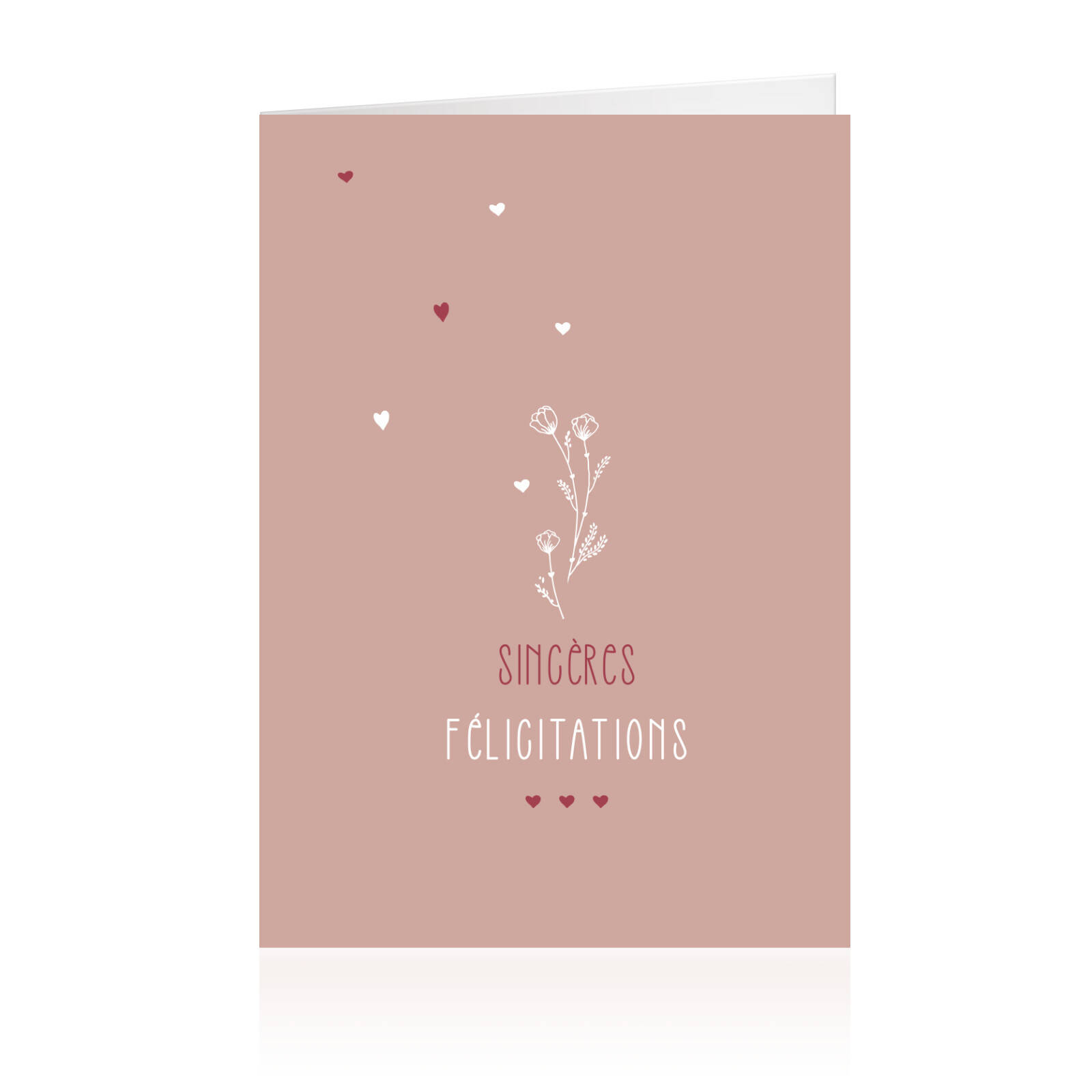 Sincères félicitations - Cartes allongées