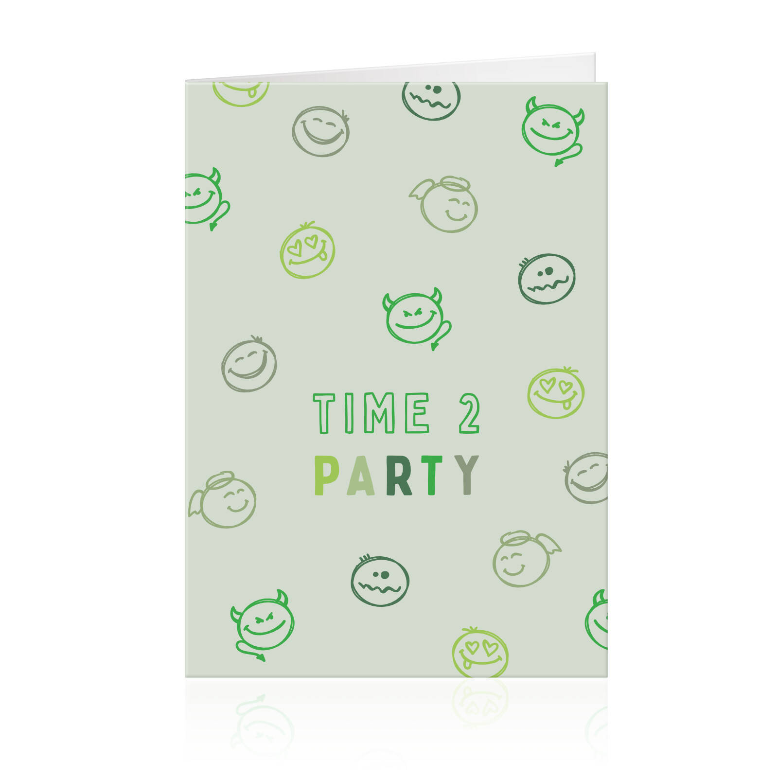 Cartes de vœux Time 2 Party - 10 pièces