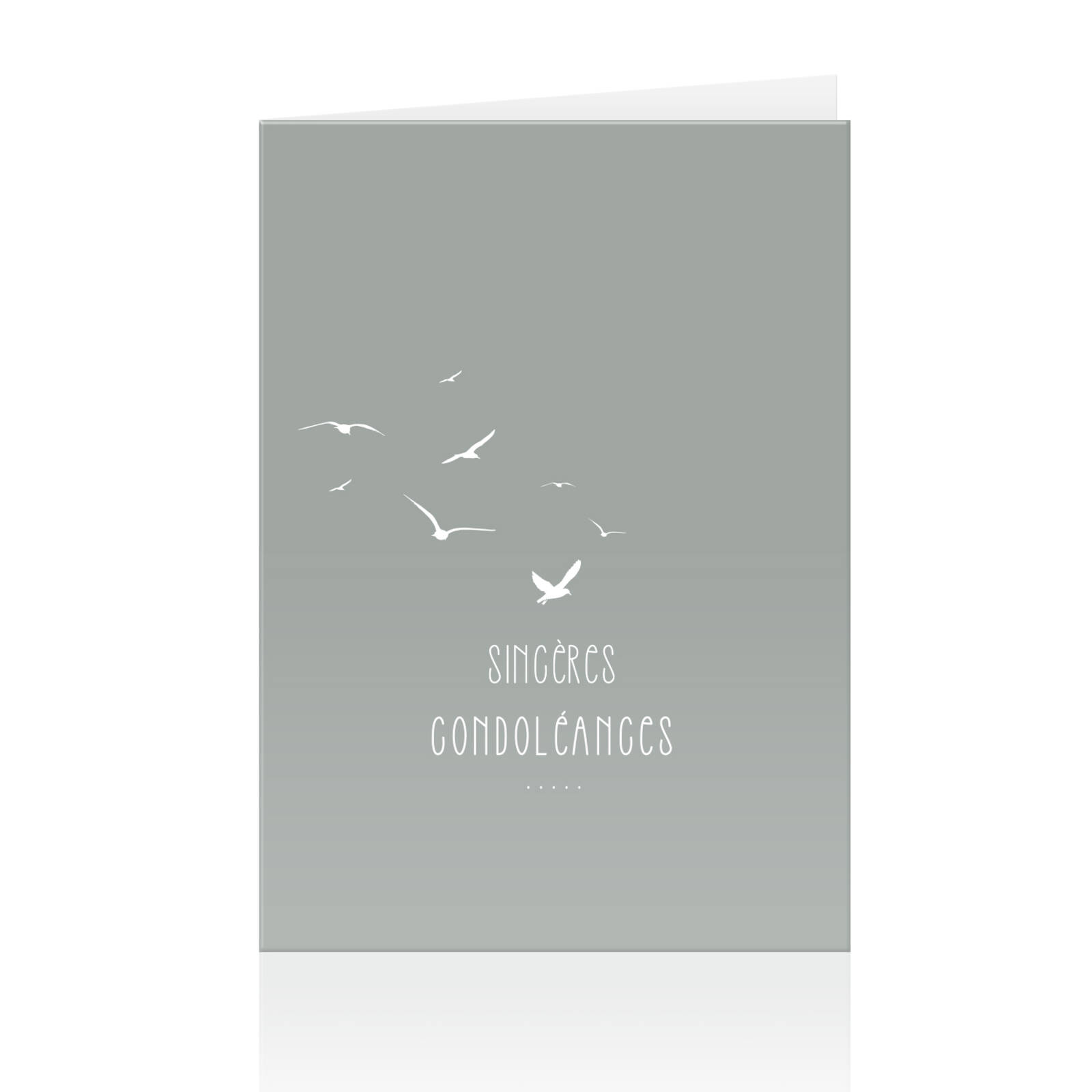 Cartes de condoléances Sincères - 10 Unités