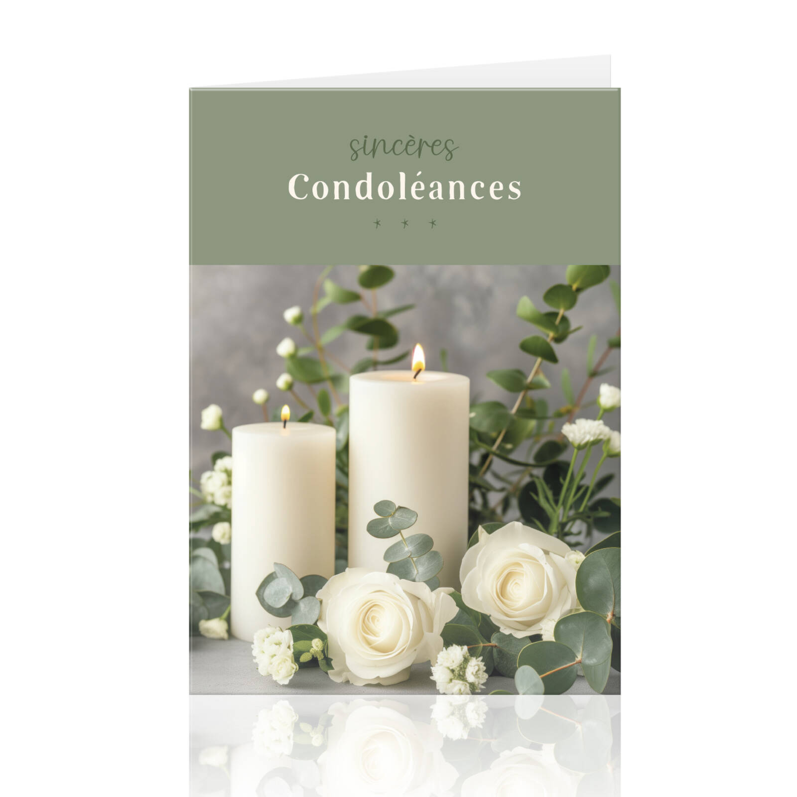 Sincères condoléances - Cartes de vœux par 10