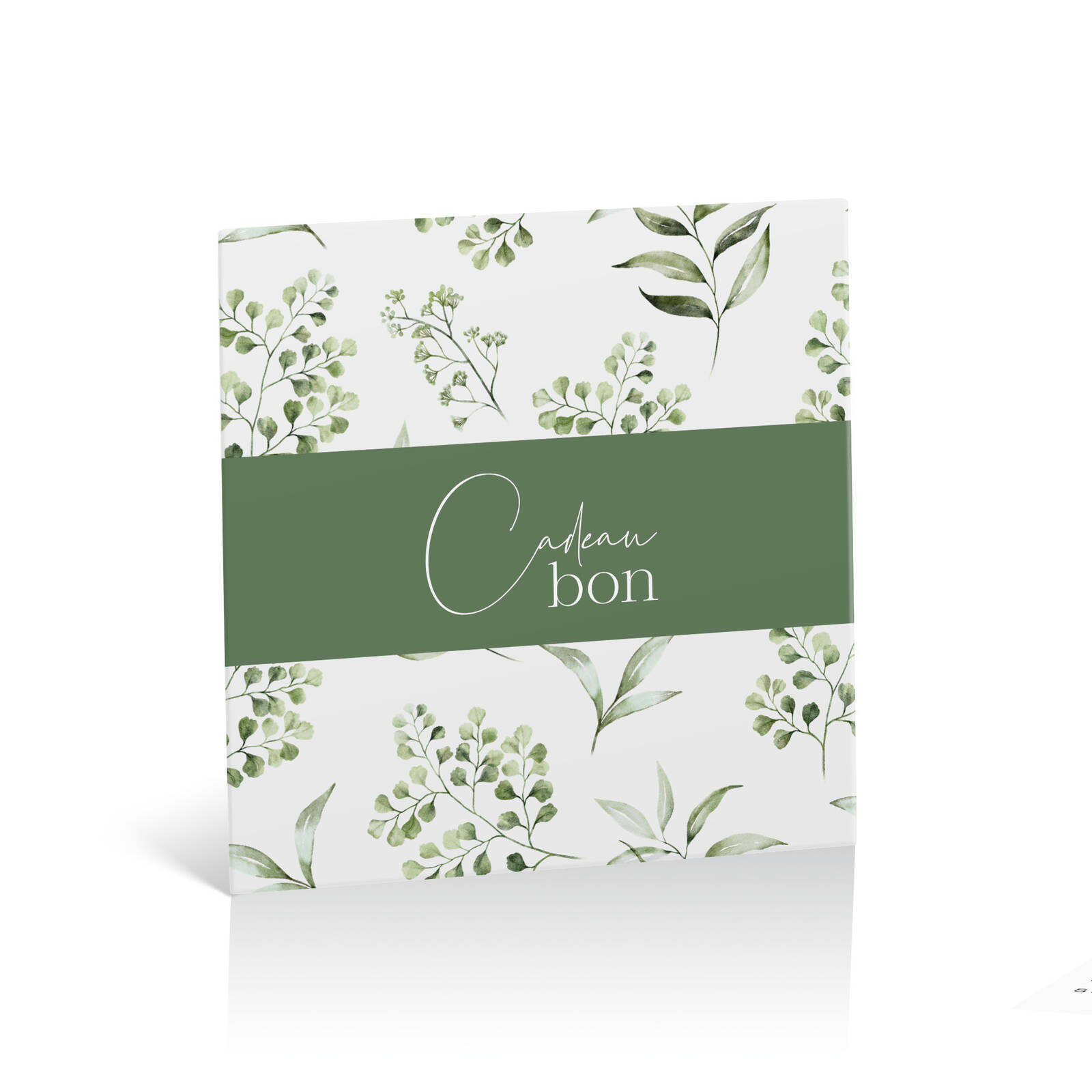 Enveloppes de bon cadeau Green Leaves - 10 pièces