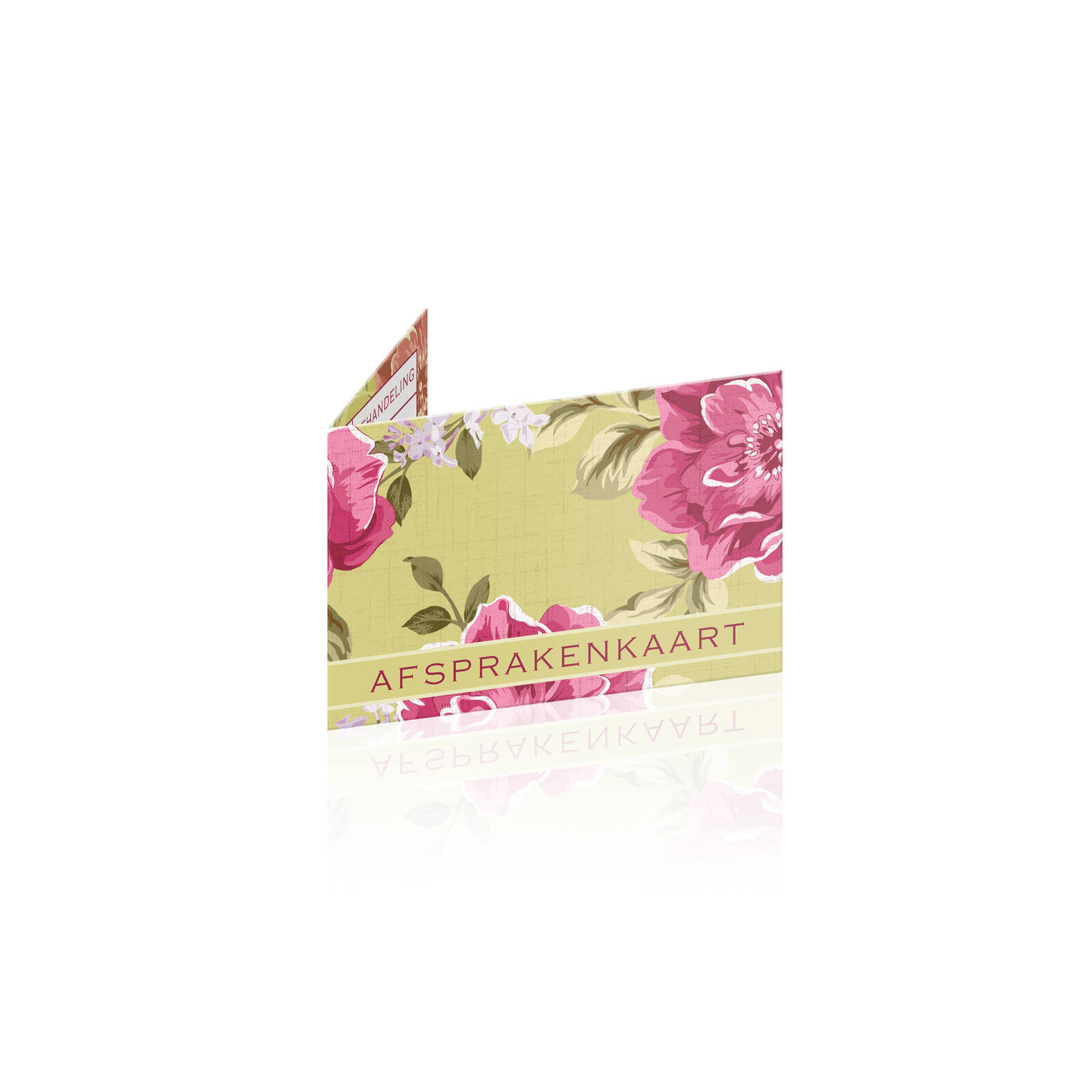 Cartes de Rendez-vous Bene Floral - Lime/Fuchsia