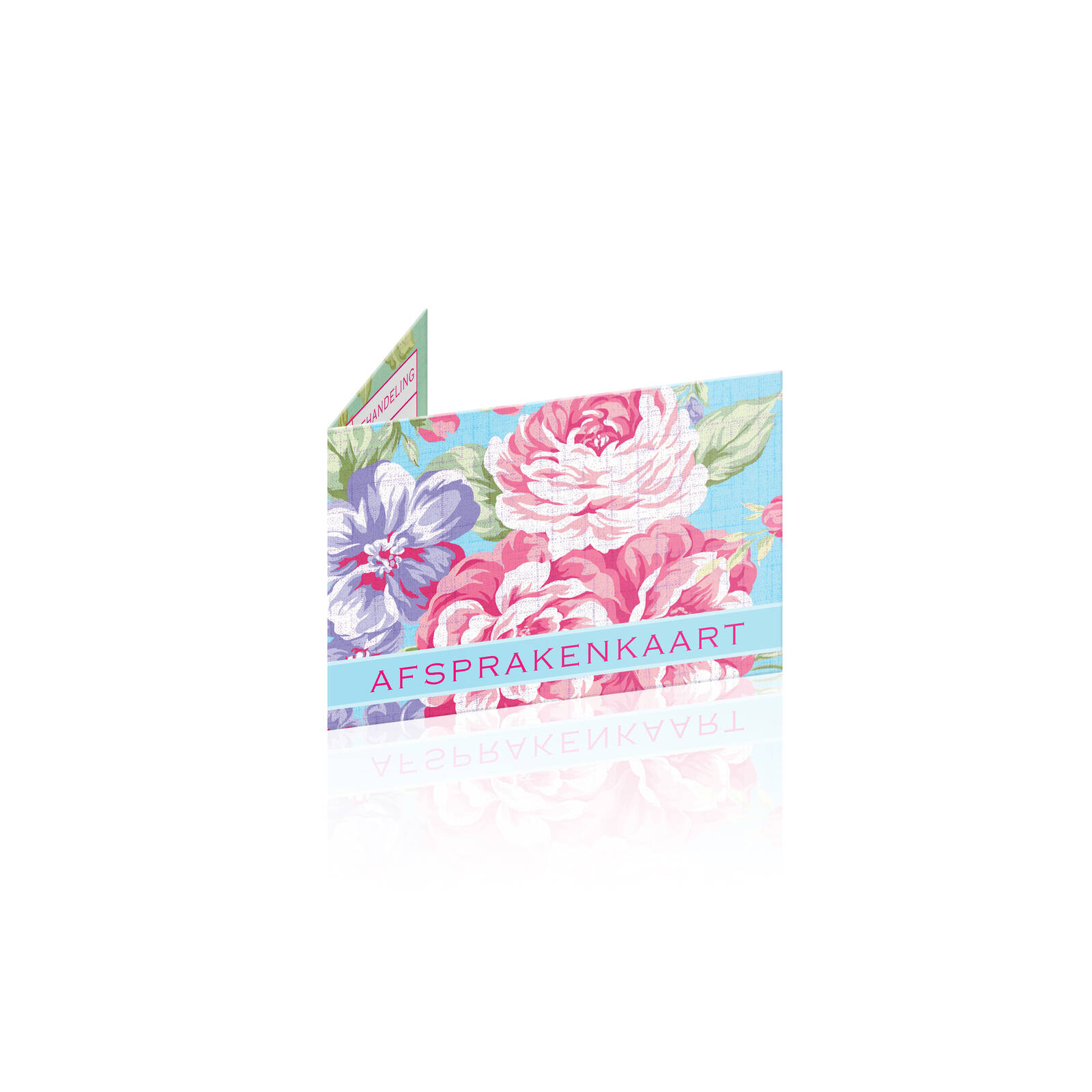 Cartes de Rendez-vous Bene Floral Turquoise - 50 pcs