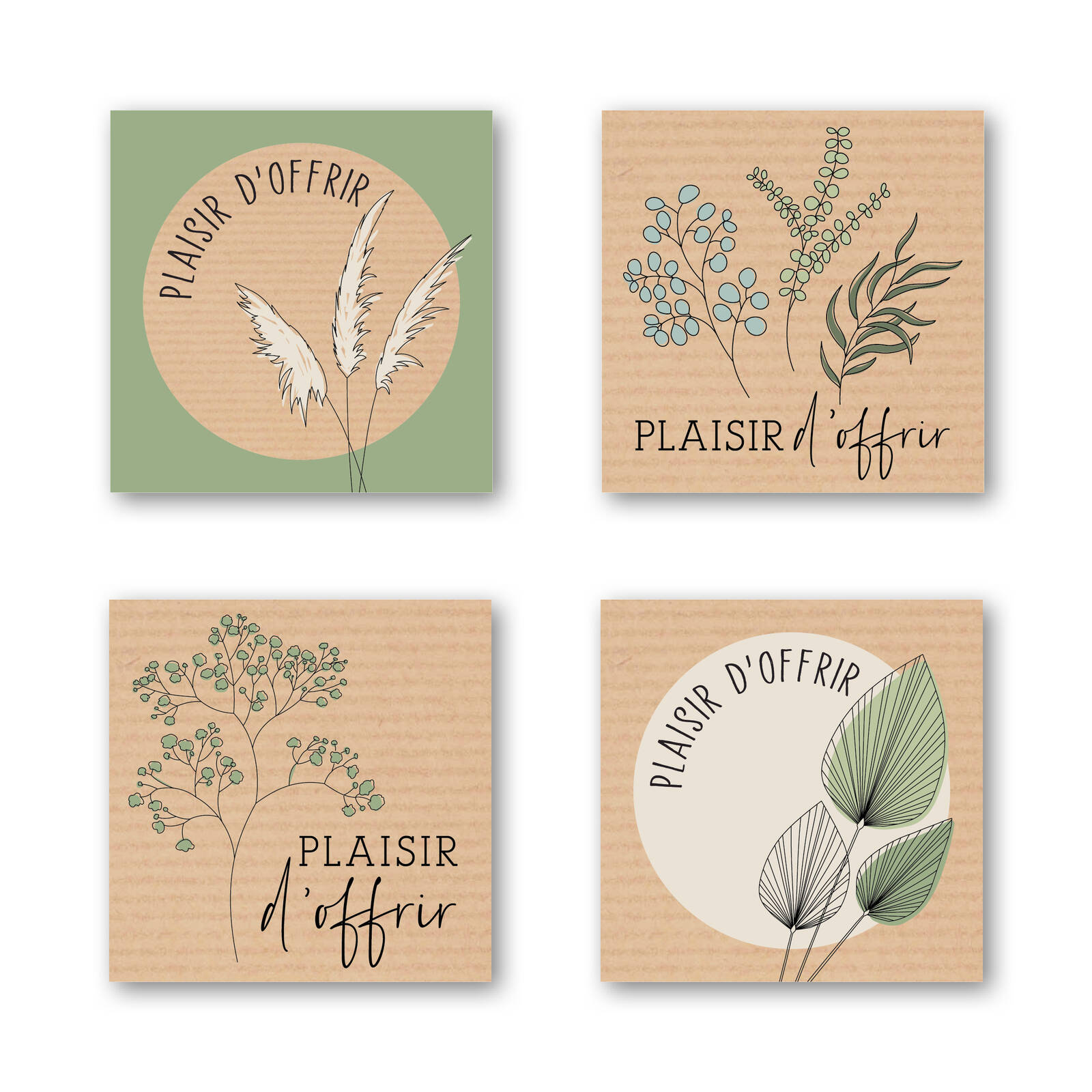 Stickers Quadro Plaisir d'offrir - 1 rouleau