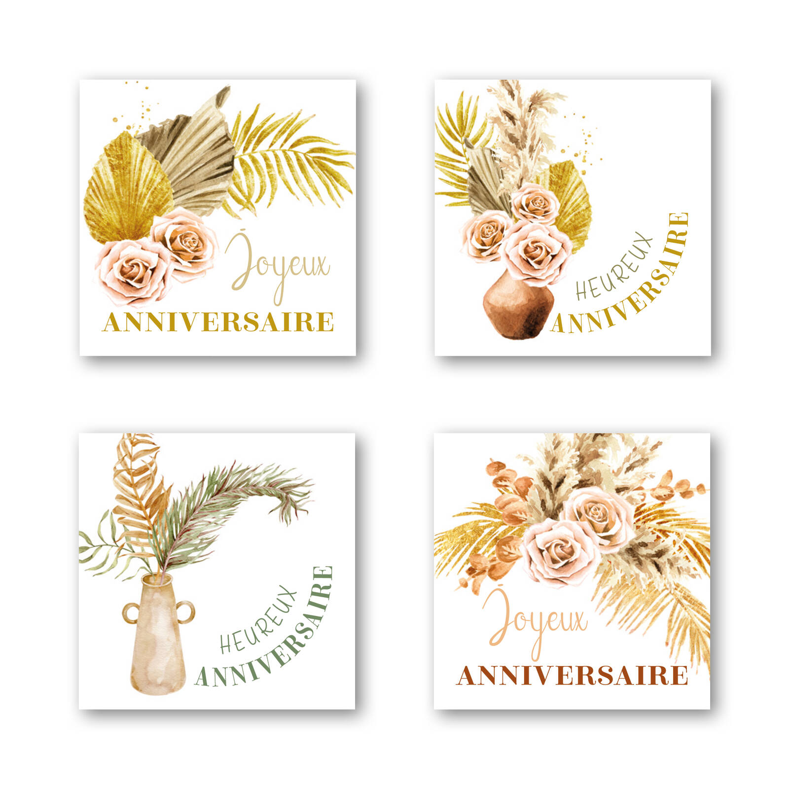 Stickers Joyeux Anniversaire - 1 Rouleau