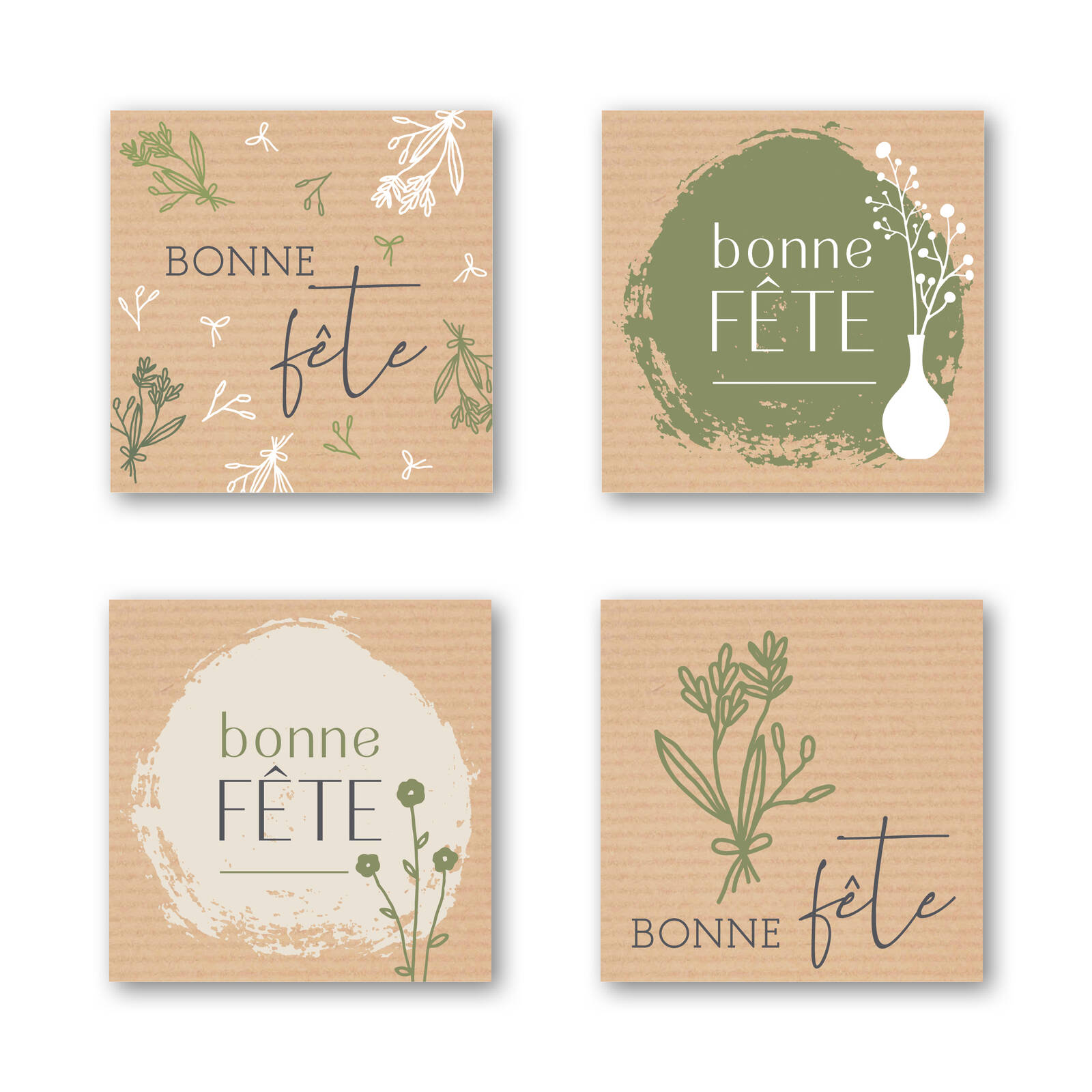 Autocollants Bonne Fête - 1 Rouleau