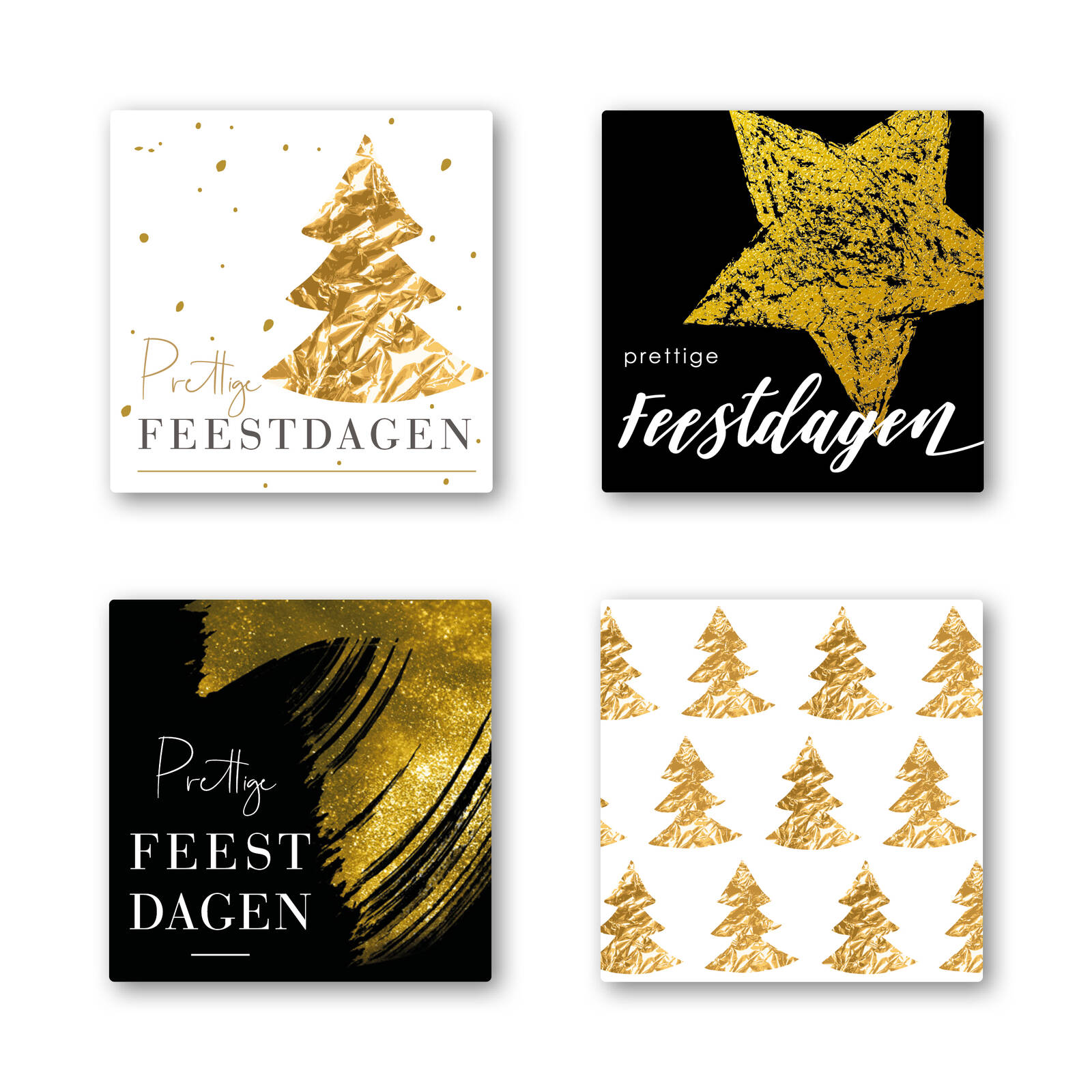 Autocollants Joyeuses Fêtes - 1 Rouleau