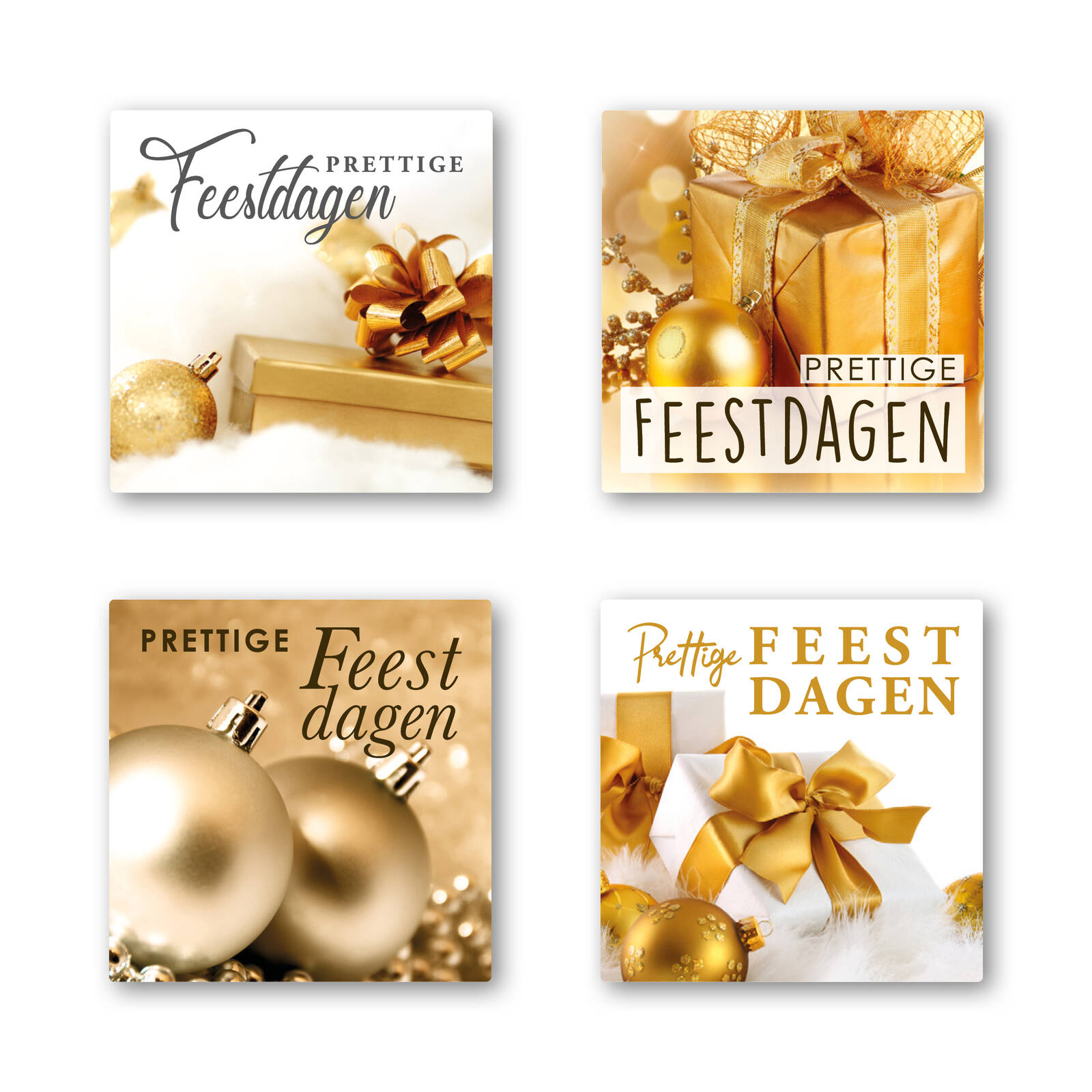 Autocollants Joyeuses Fêtes - 1 Rouleau