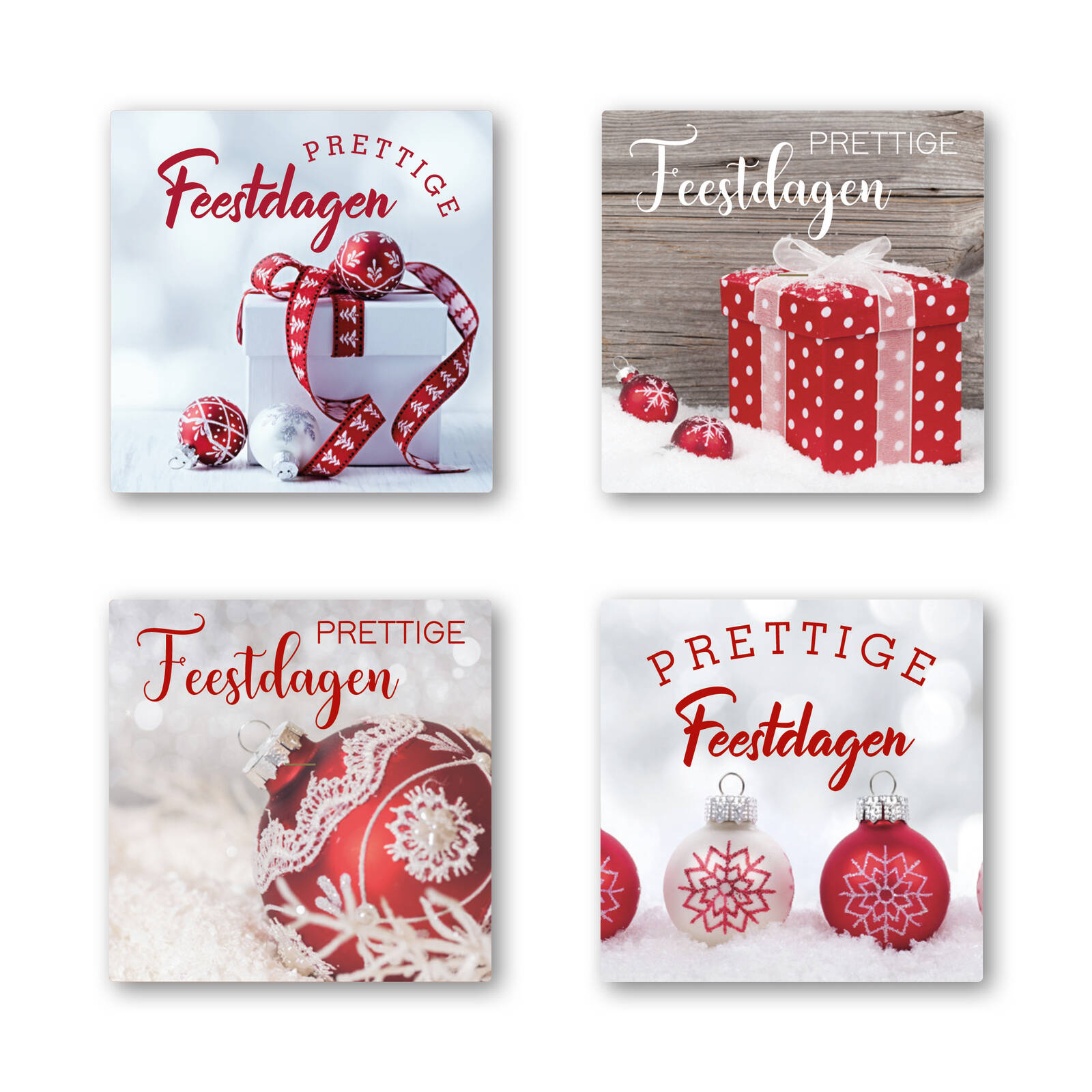 Autocollants Joyeuses Fêtes - 1 rouleau