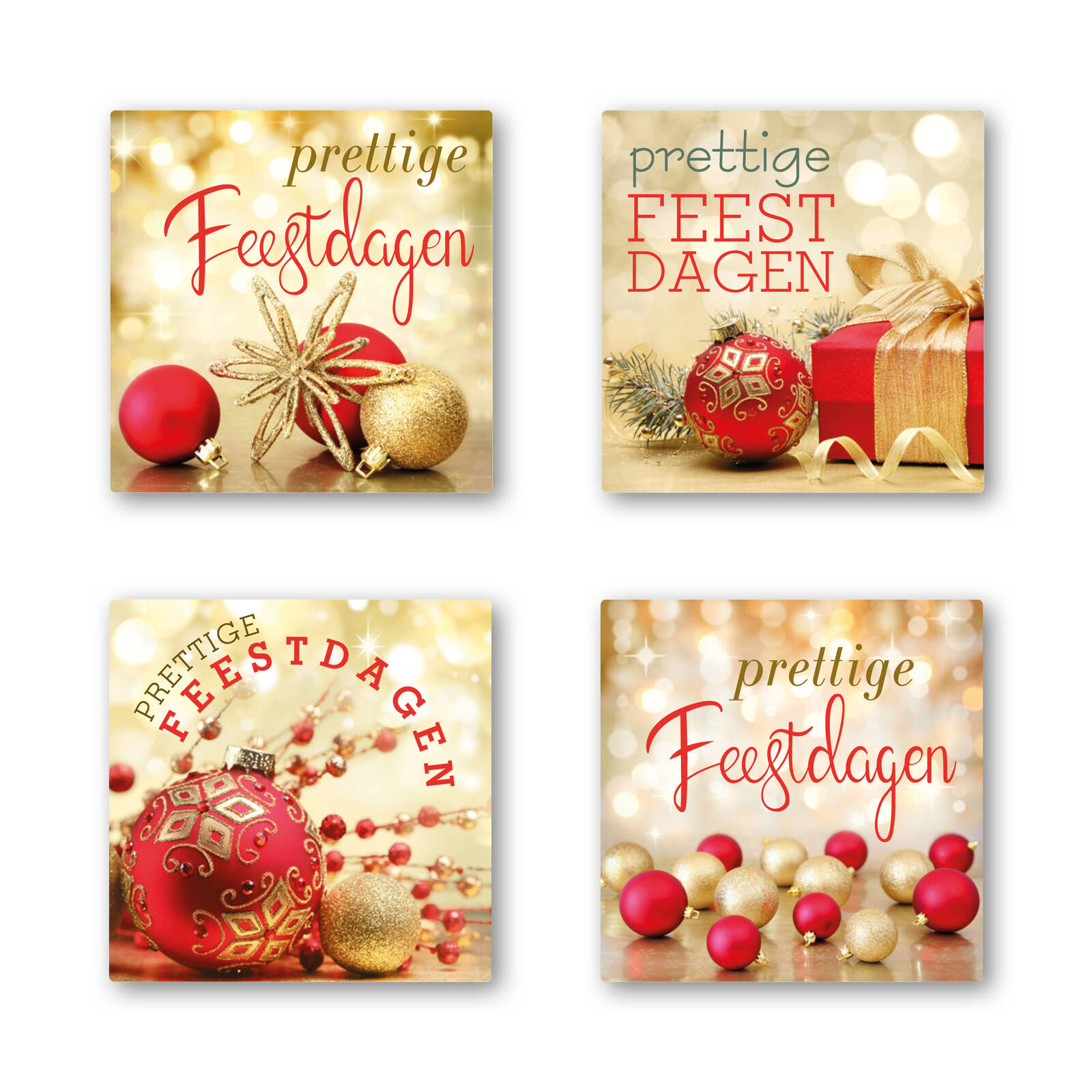 Autocollants Joyeuses Fêtes - Rouleau de 1