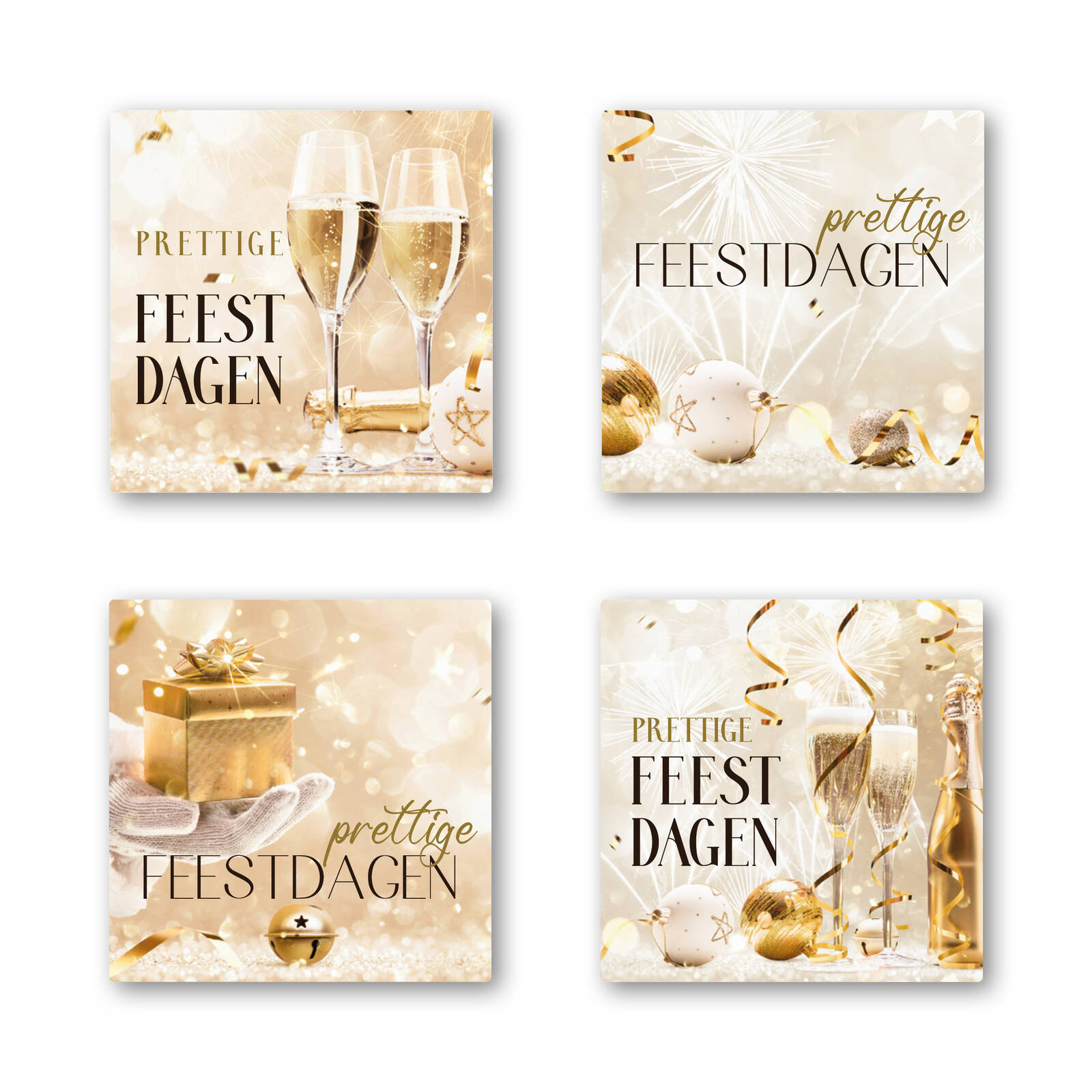 Autocollants Joyeuses Fêtes - 1 Rouleau