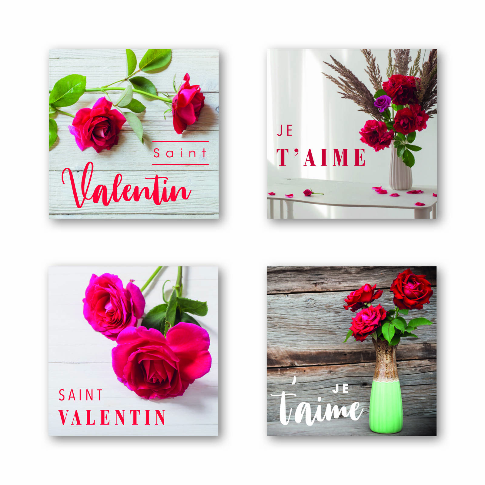 Autocollants Saint Valentin - 1 Rouleau