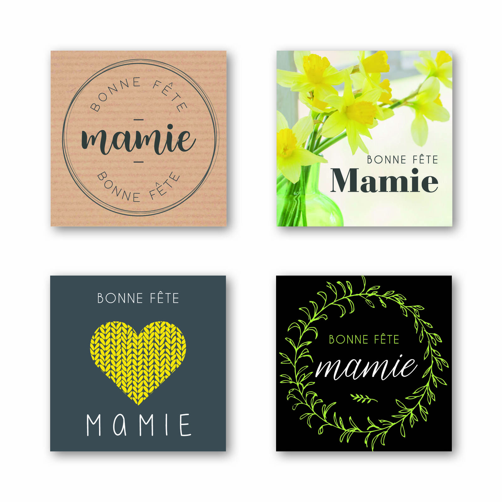 Stickers Bonne fête mamie - 1 rouleau