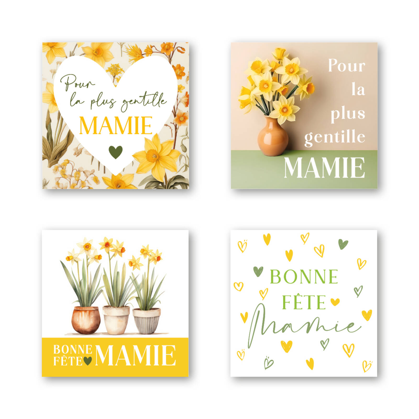 Autocollants Bonne fête Mamie - 1 Rouleau