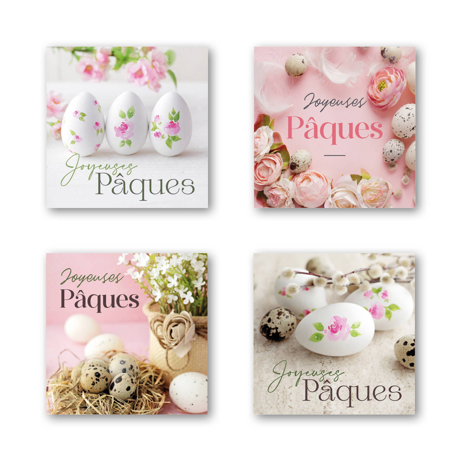 Stickers Joyeuses Pâques - 1 Rouleau