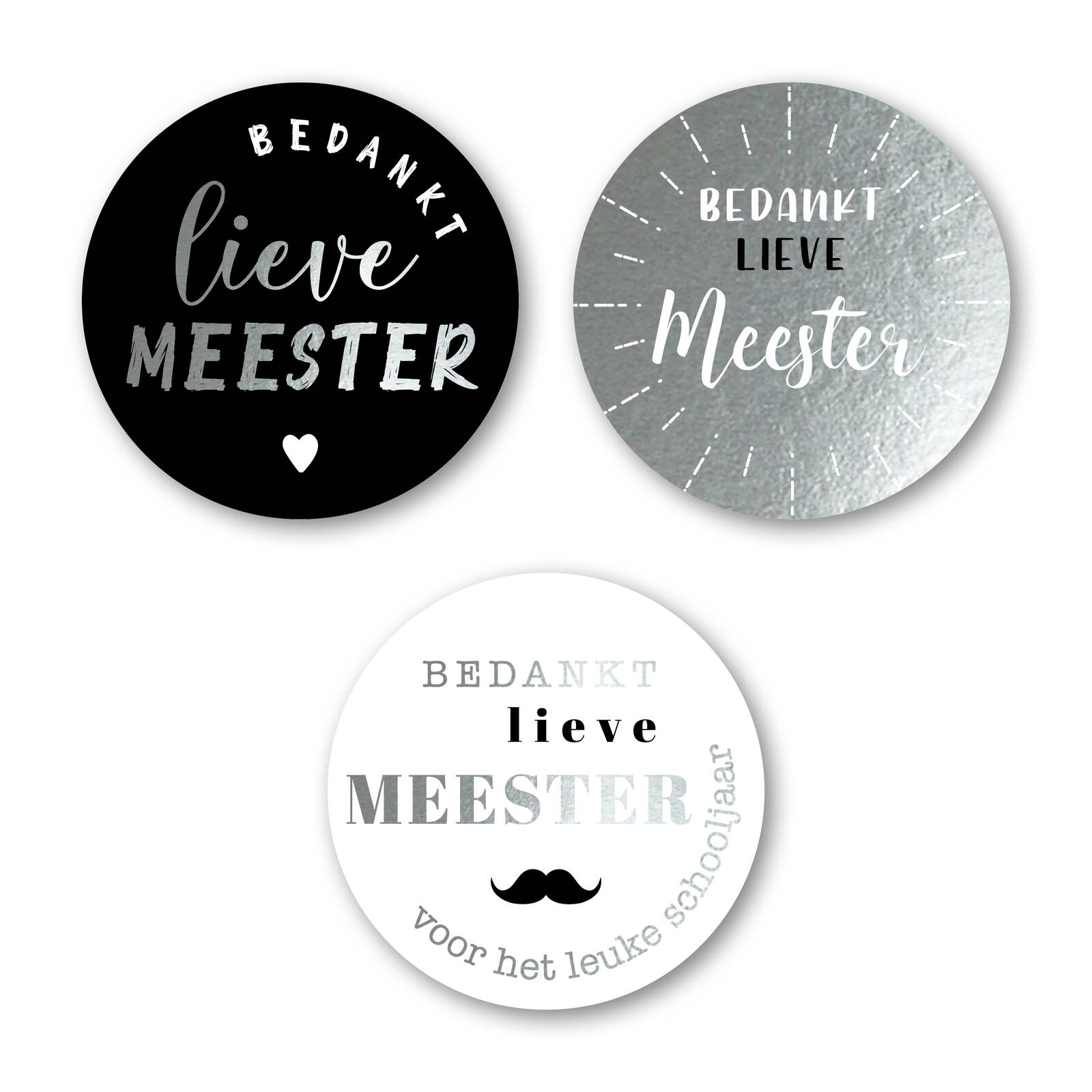 Autocollants Merci Cher Maître - 1 Rouleau