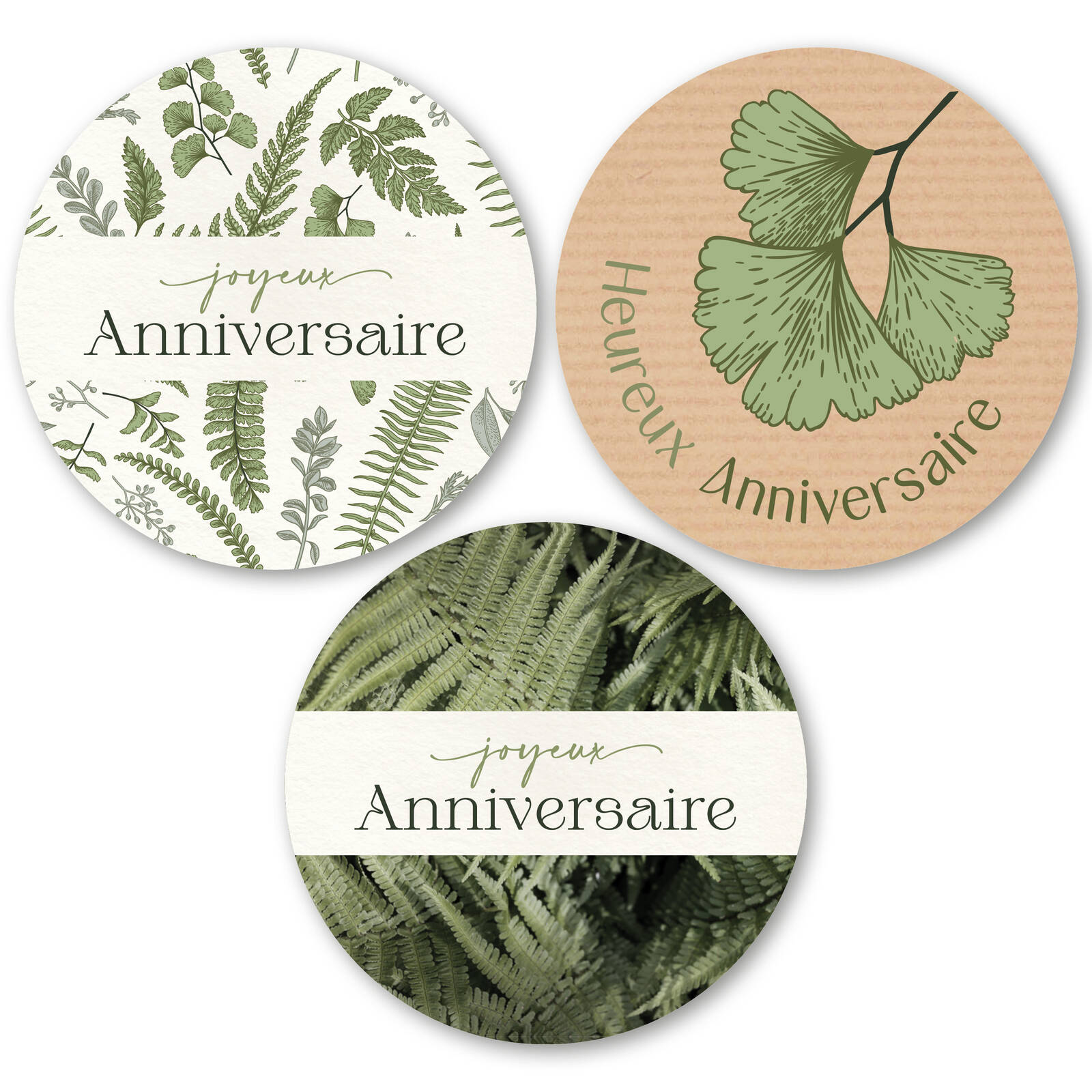 Stickers Joyeux Anniversaire - 1 Rouleau