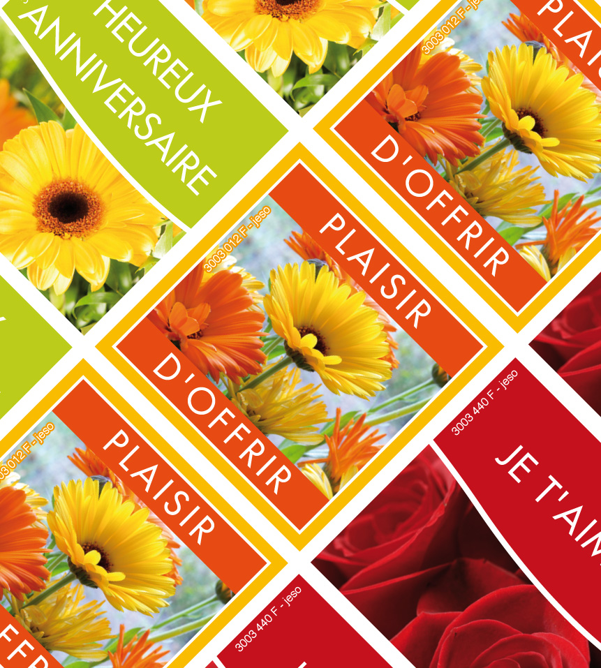 Cartes de voeux sur rouleau: 500 ex. - kraft fetes