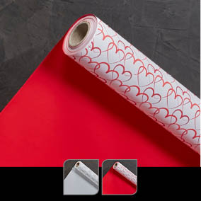 Verpakking op rol: love 40 my (60cm / 50 m)